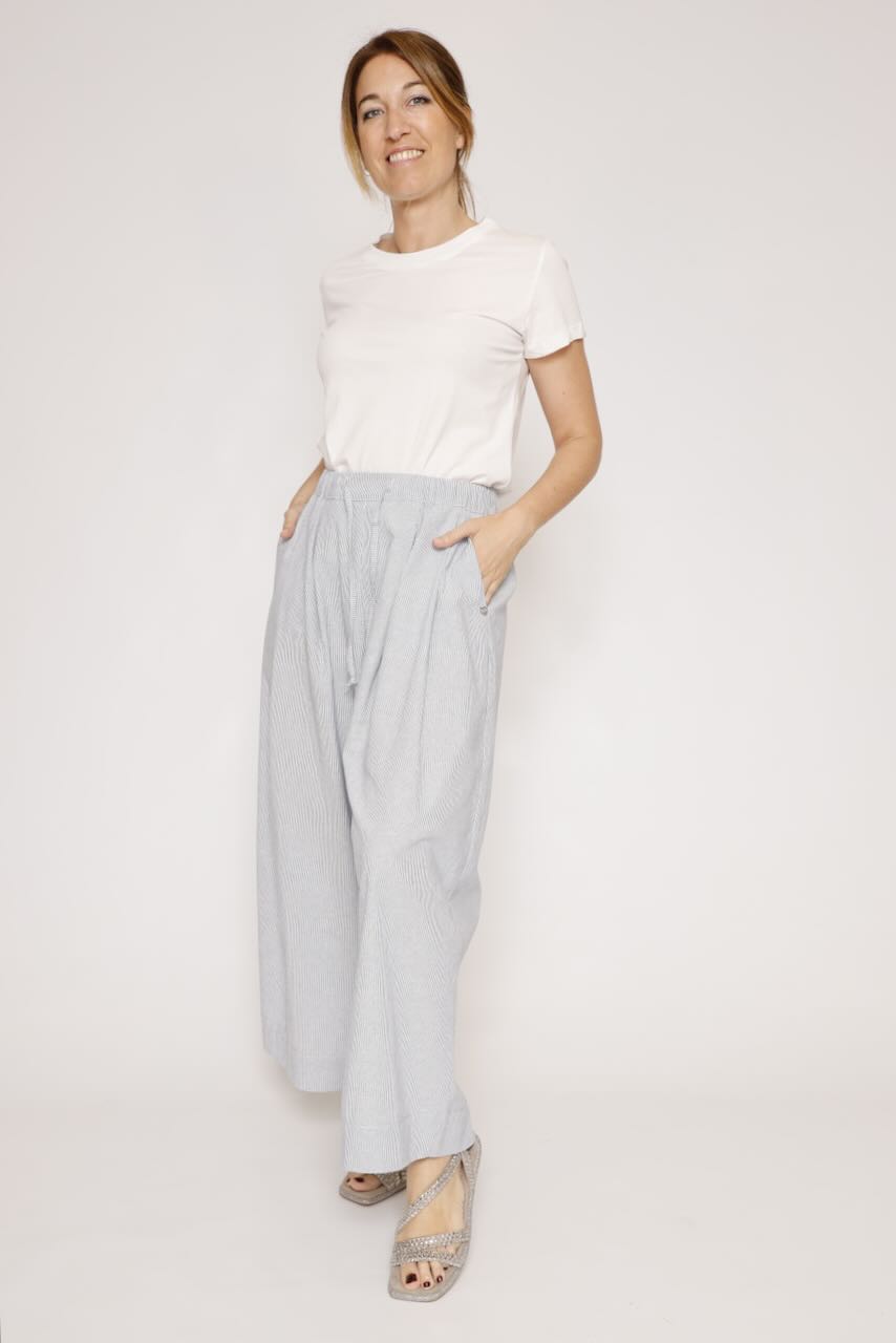 PANTALÓN P3R7EIZ000-BLANCO/AZUL
