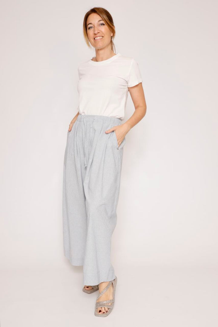 PANTALÓN P3R7EIZ000-BLANCO/AZUL