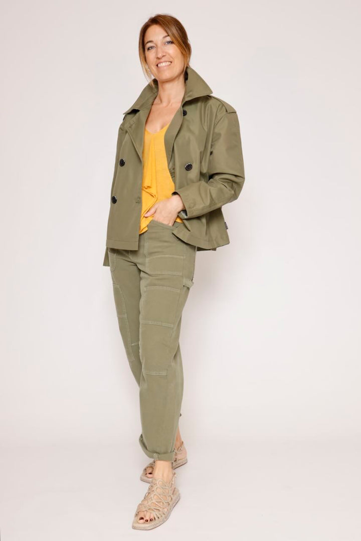GABARDINA CORTA FLLUVIA-VERDE