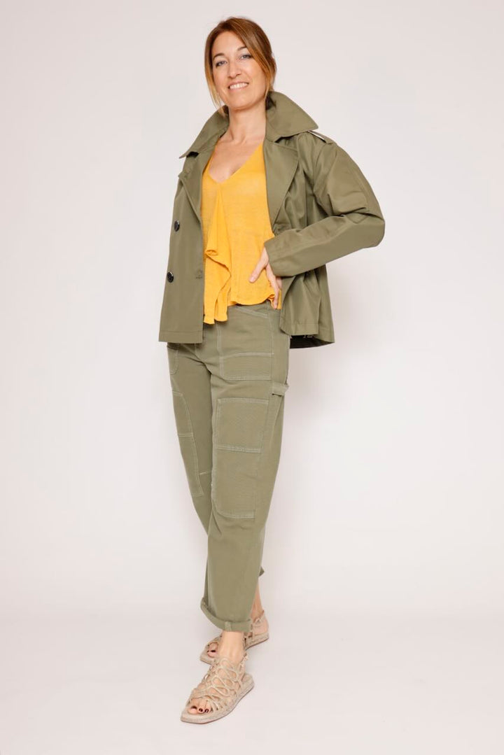 GABARDINA CORTA FLLUVIA-VERDE