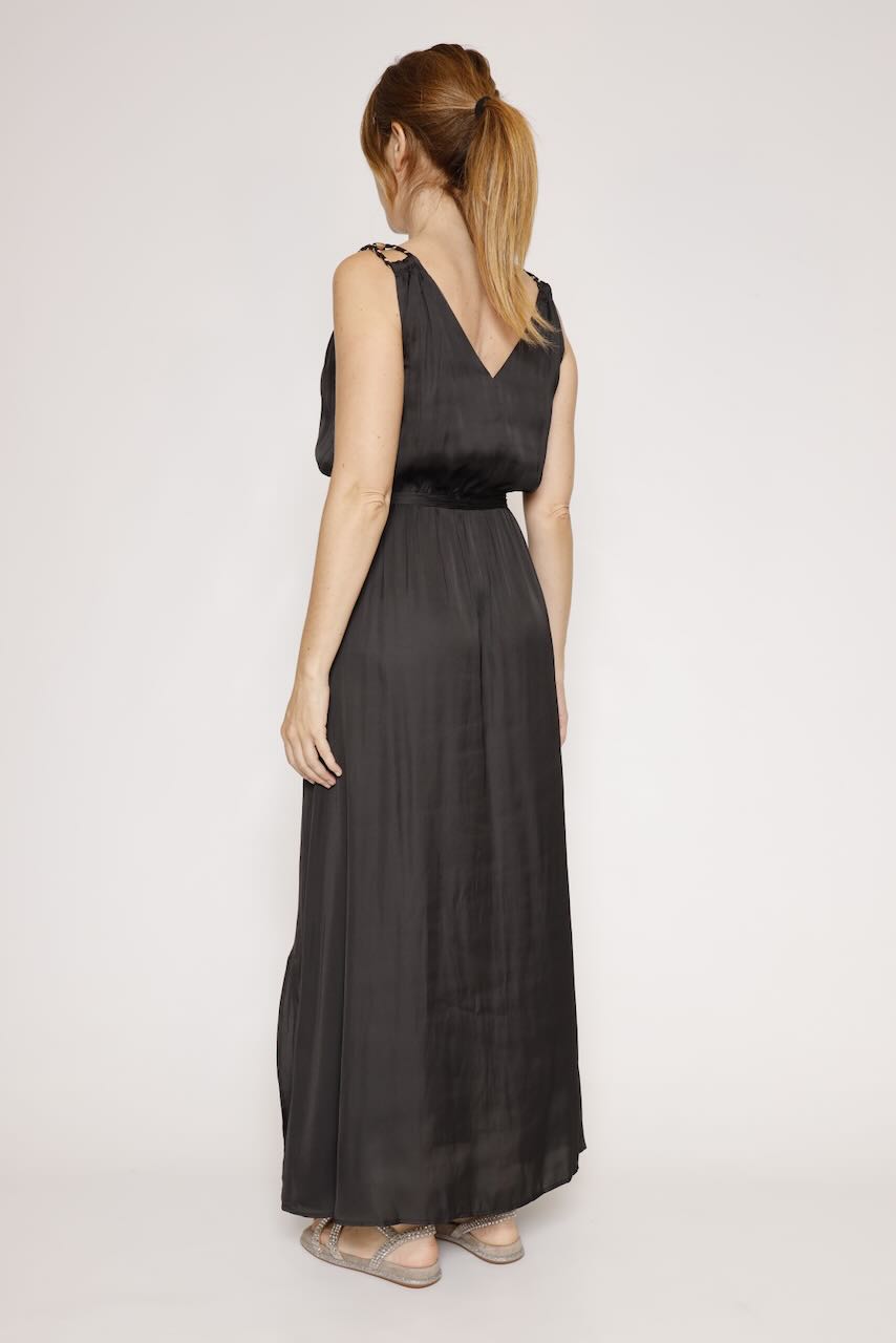 VESTIDO RAESSY PLAIN-NEGRO