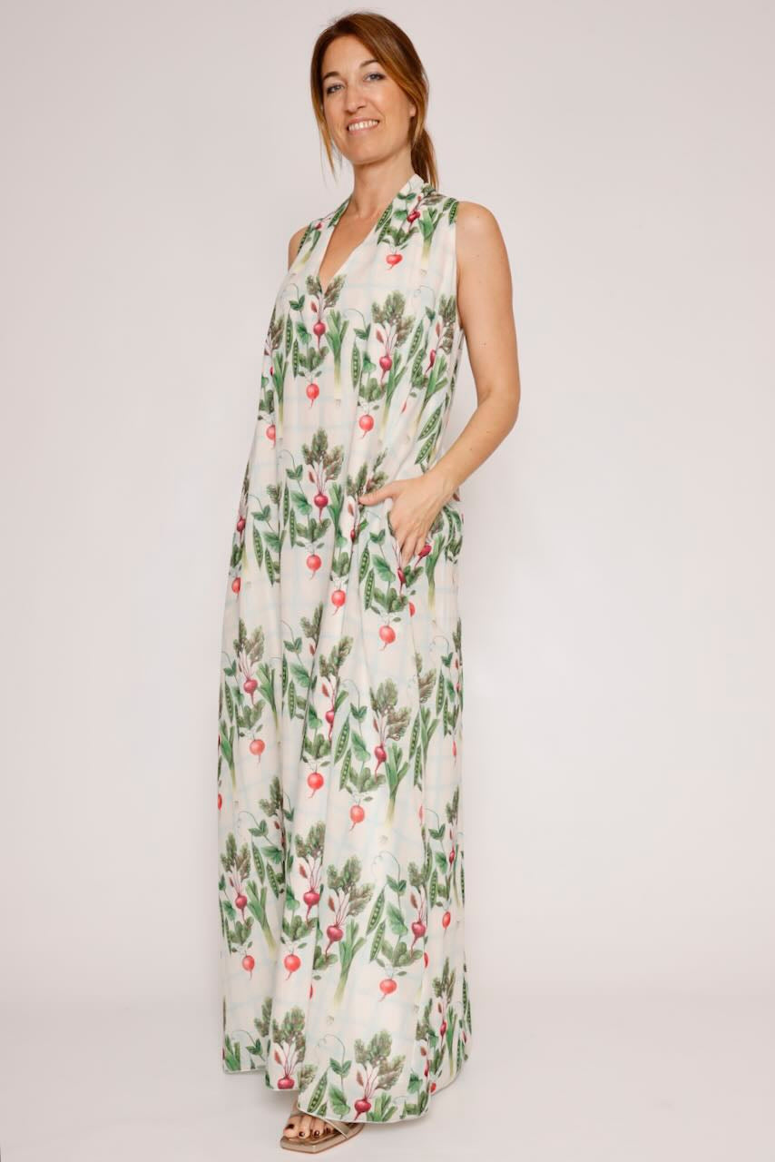 VESTIDO  BY10288-BLANCO/VERDE