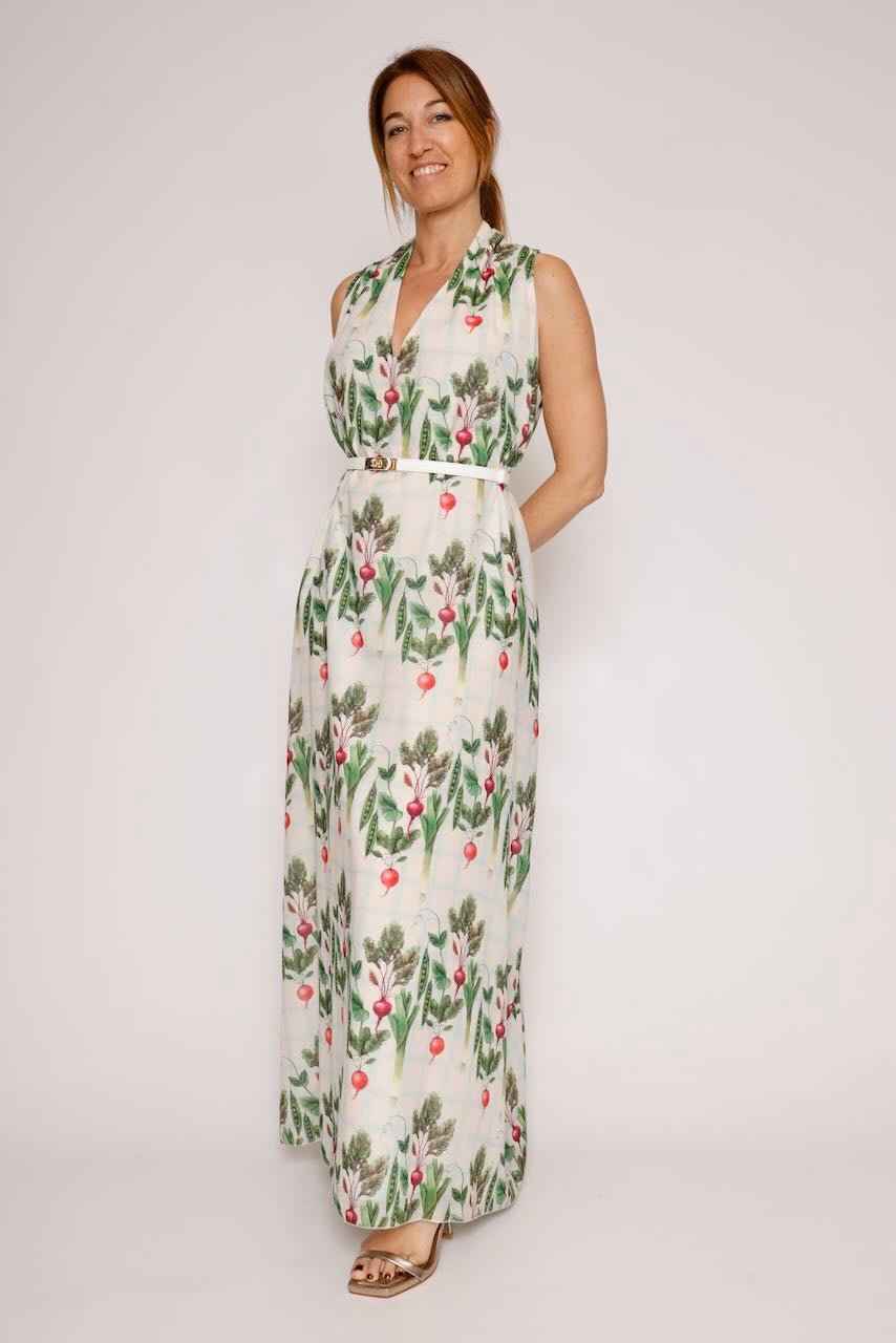 VESTIDO  BY10288-BLANCO/VERDE