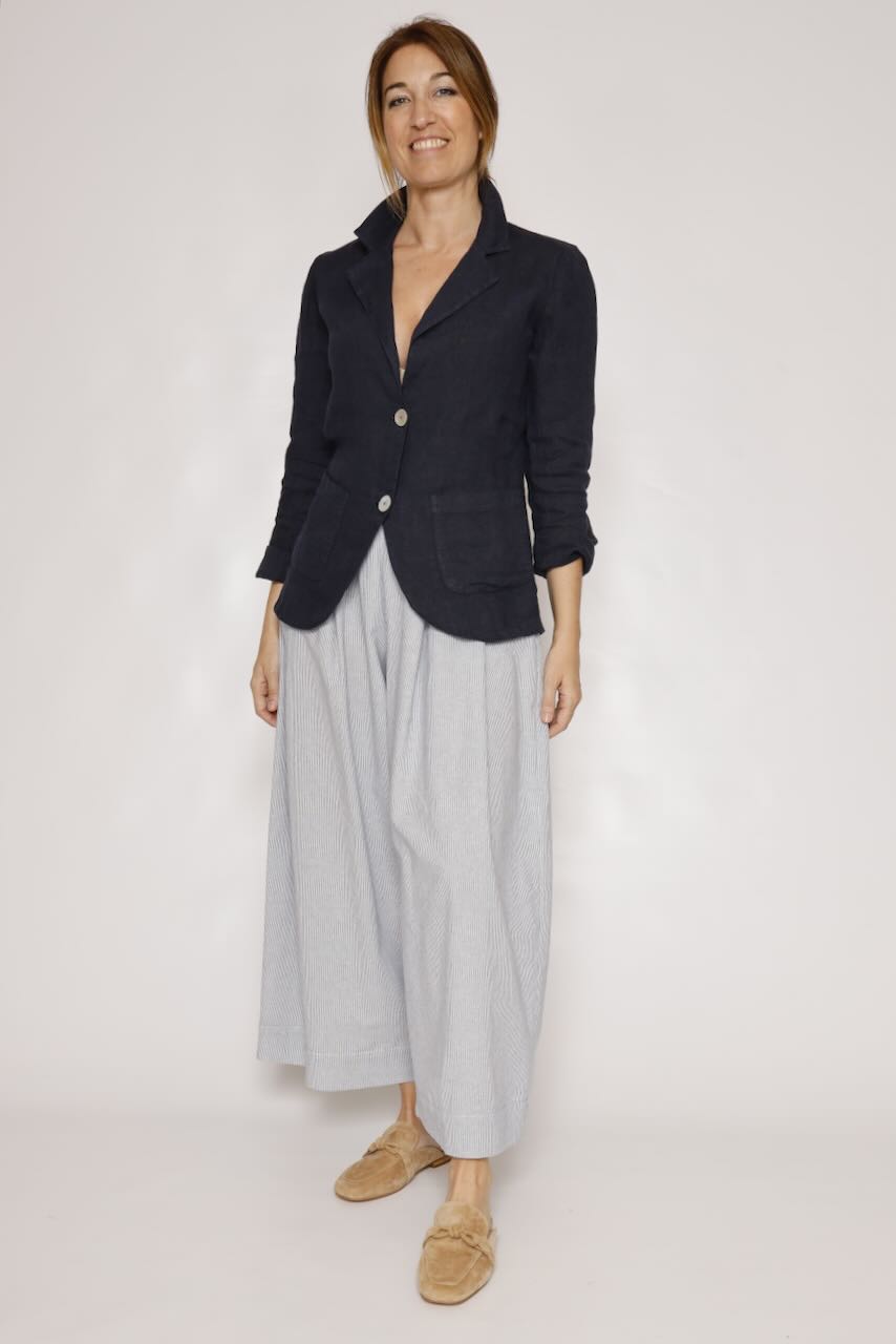 PANTALÓN P3R7EIZ000-BLANCO/AZUL