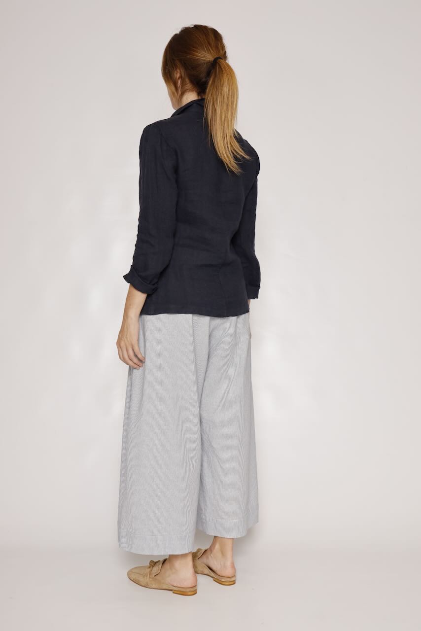 CHAQUETA LINO P25RU606-MARINO