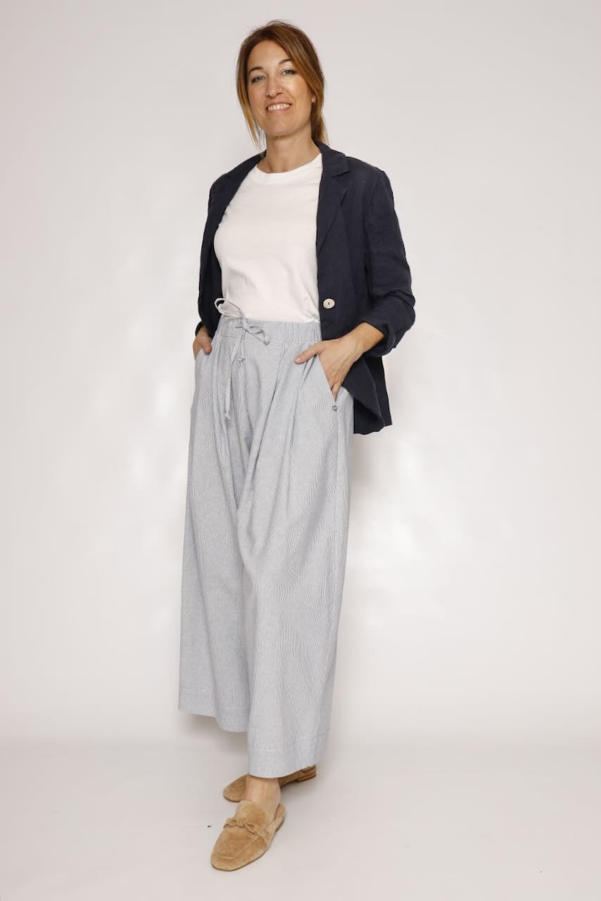CHAQUETA LINO P25RU606-MARINO