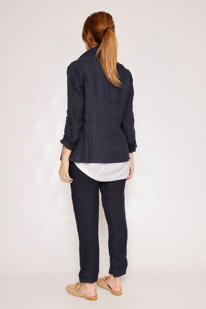 CHAQUETA LINO P25RU606-MARINO