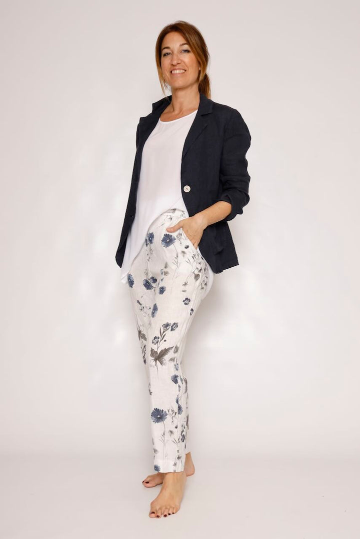 PANTALÓN P25DL203-BLANCO/AZUL