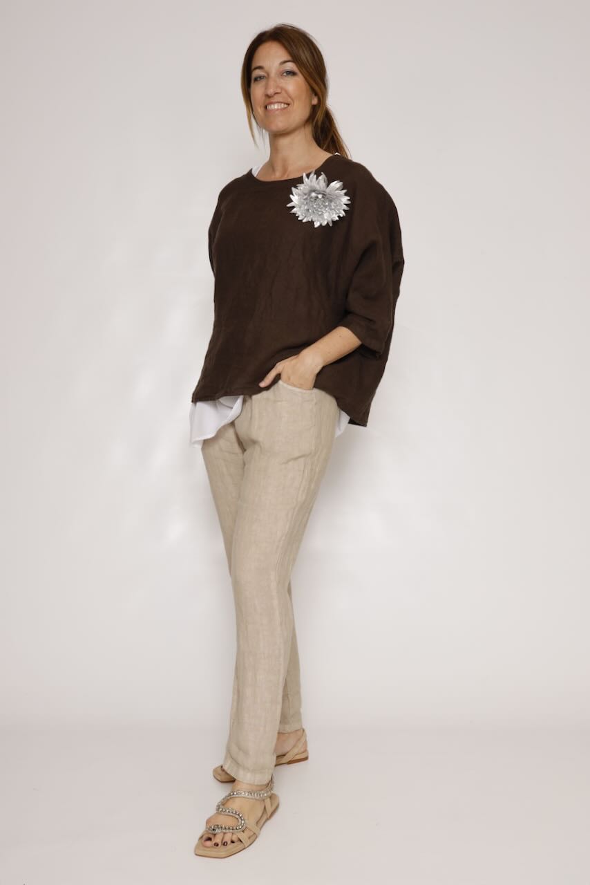 PANTALÓN  P25RU230-BEIGE