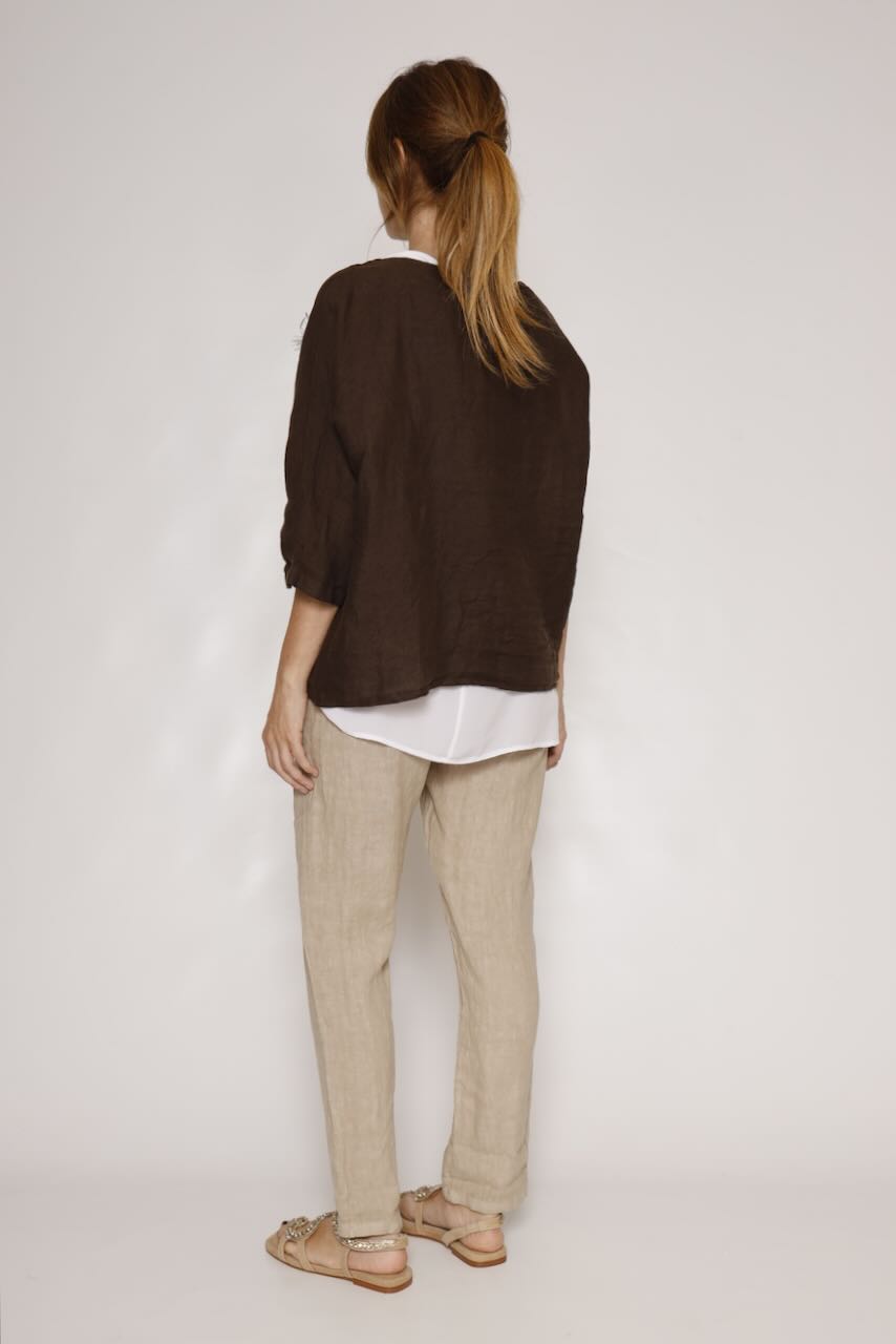 BLUSA P25RU415-MARRON