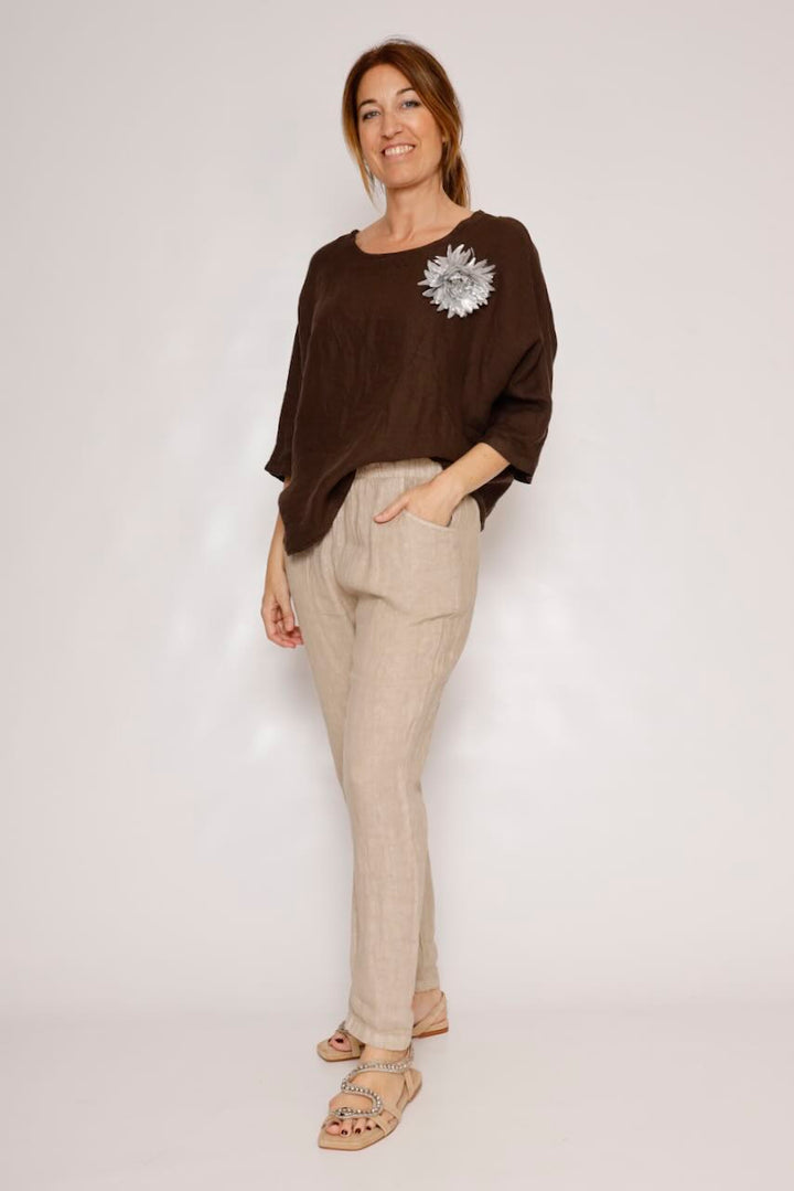 PANTALÓN  P25RU230-BEIGE