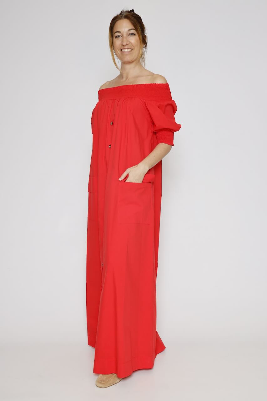VESTIDO QP9SB13-ROJO