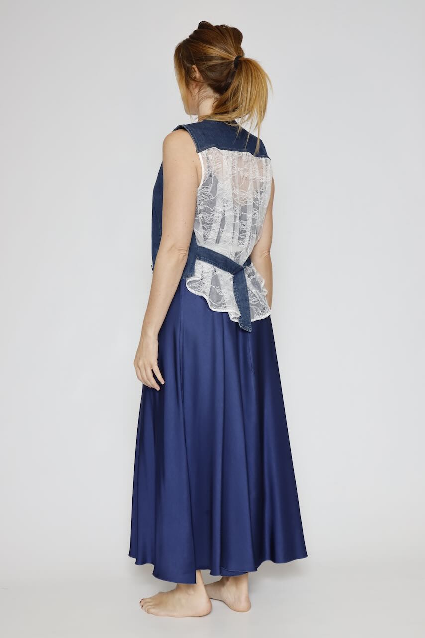 CHALECO DENIM L0FNBQ2C91-BLU DENIM