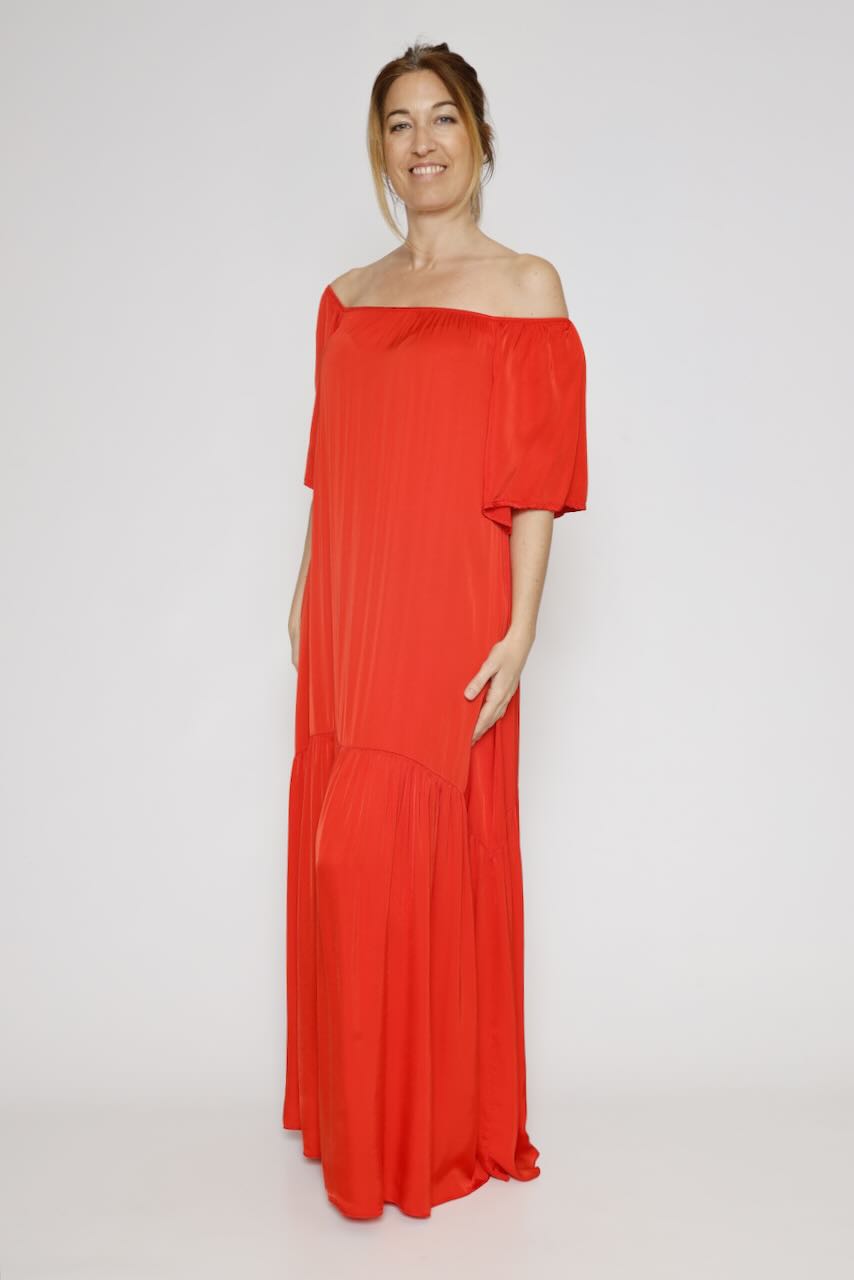 VESTIDO BY10273-ROJO