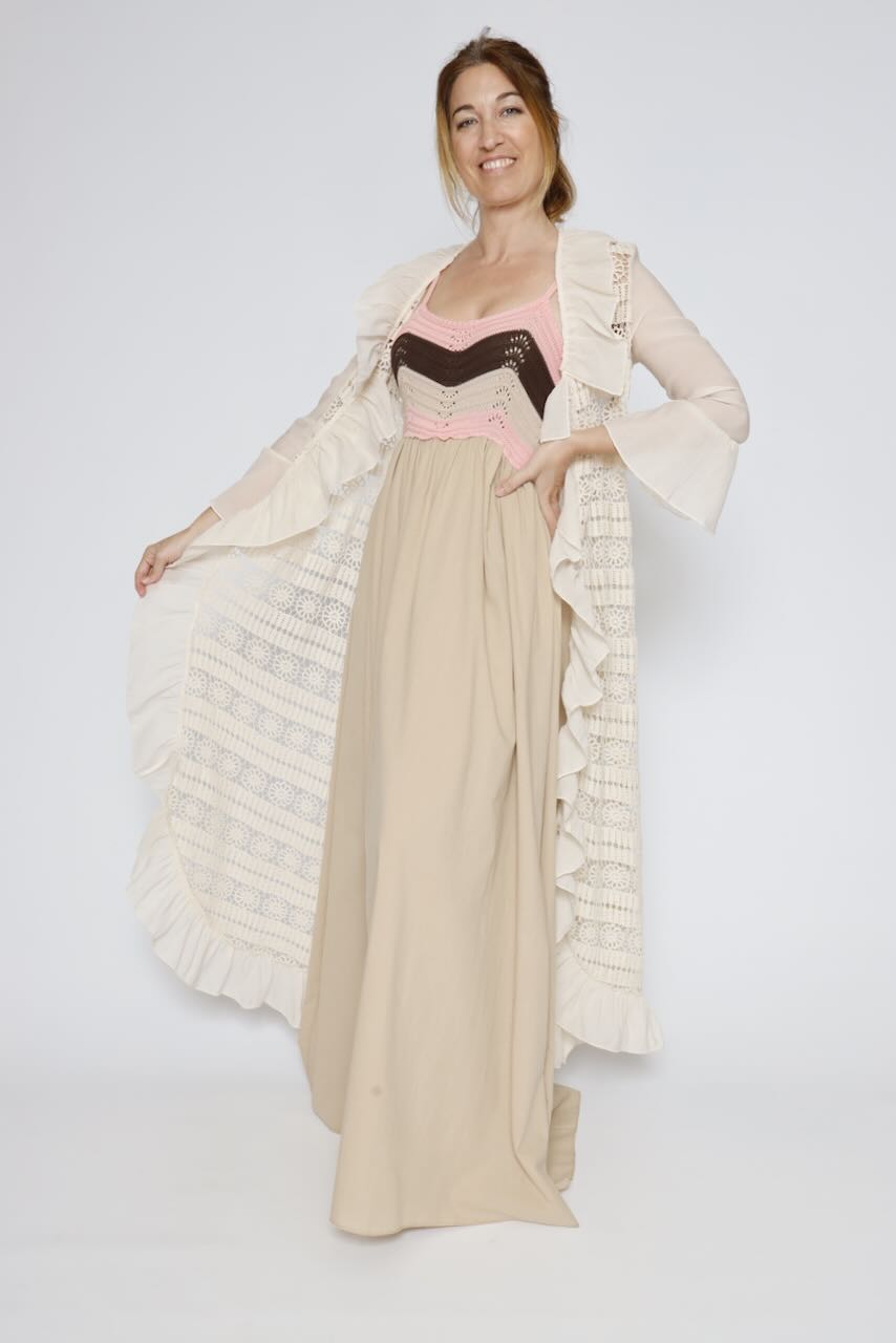VESTIDO BY10027-BEIGE
