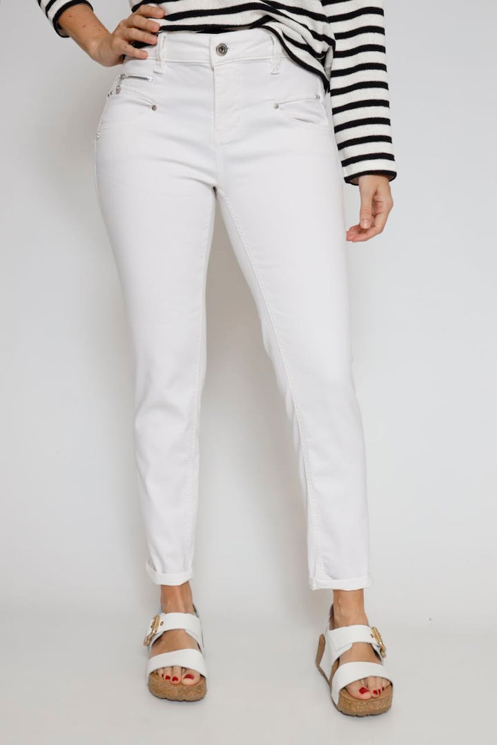 VAQUERO ALEXA HIGH WAIST CROPPED S-SDM-BLANCO