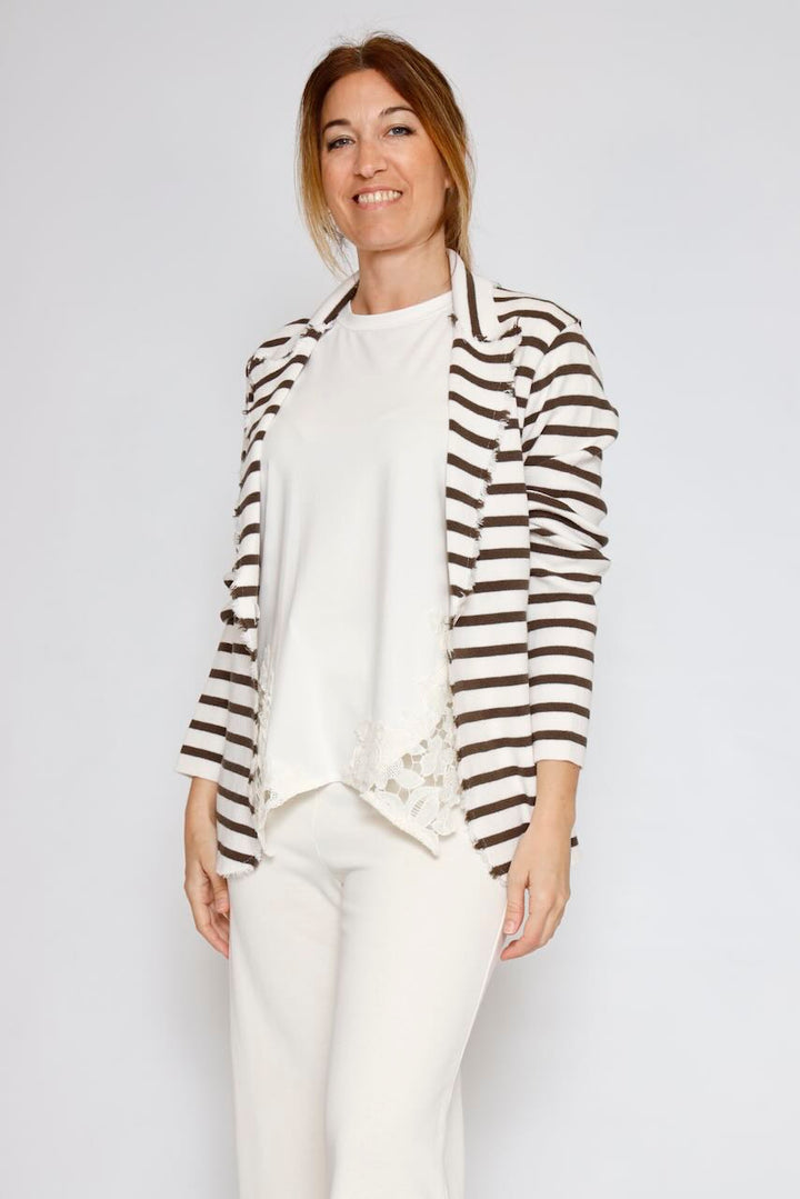 CHAQUETA P26MS601-LATTE/MARRON