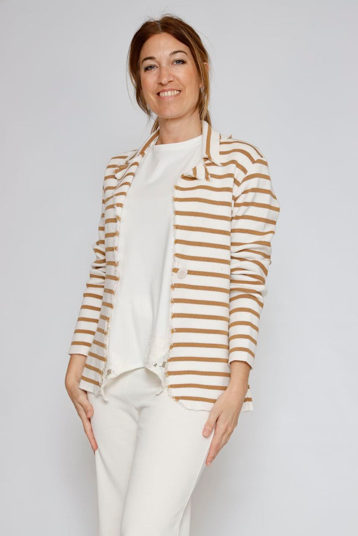 CHAQUETA  P26MS601-LATTE/BEIGE