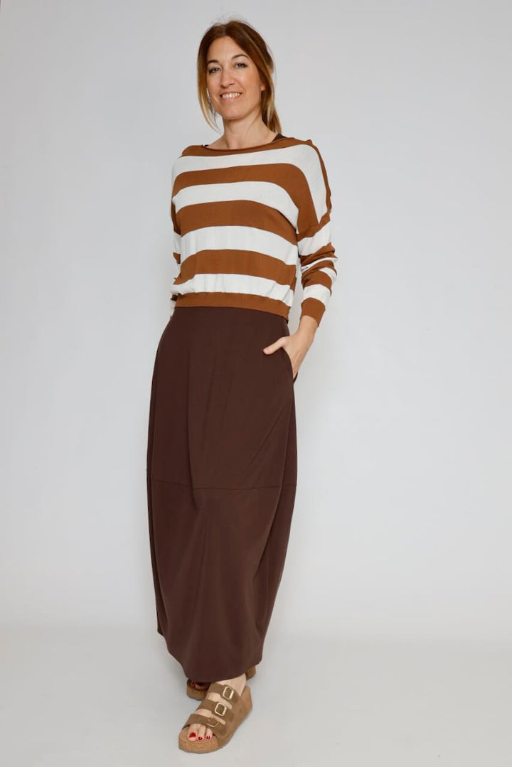 VESTIDO P26FL701-MARRON