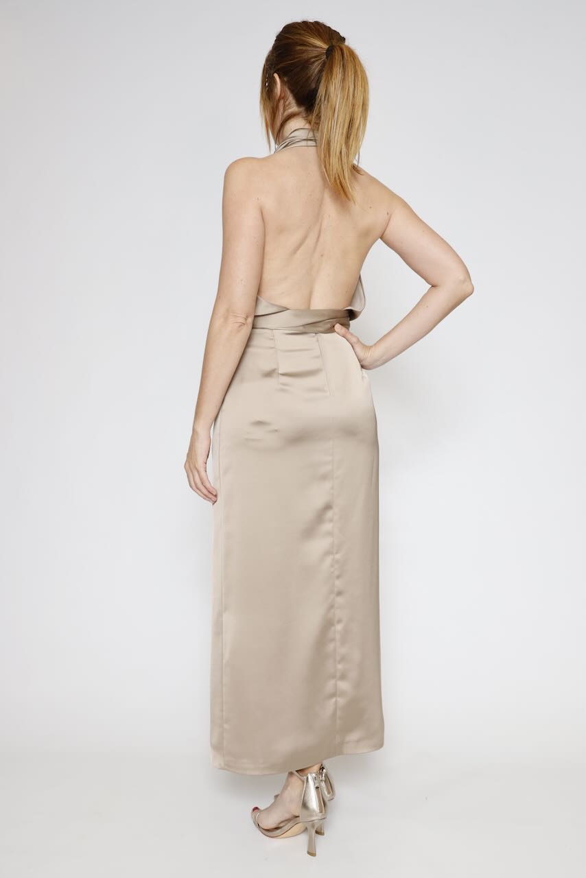 VESTIDO AFZJLBA-TAUPE