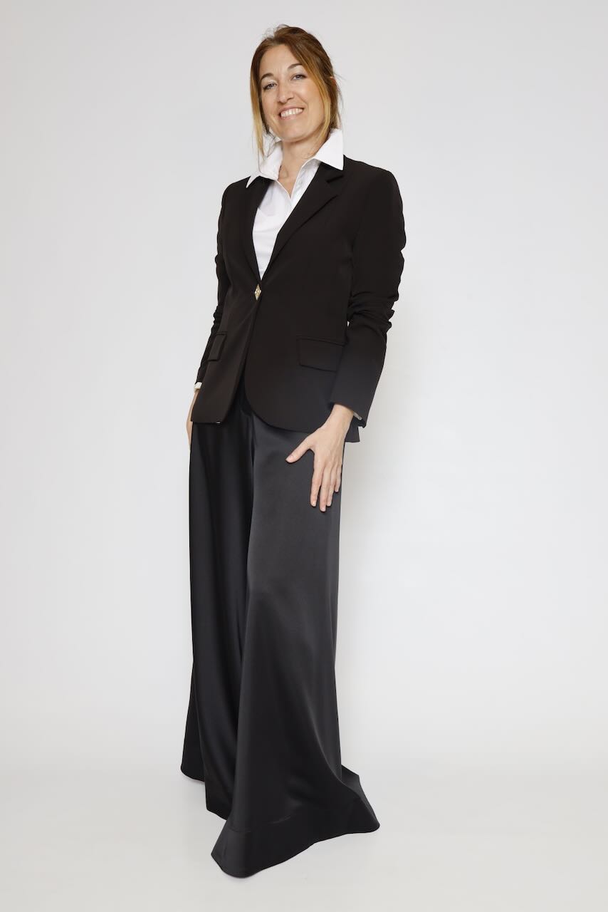 CHAQUETA ENTALLADA 54-1041-NEGRO