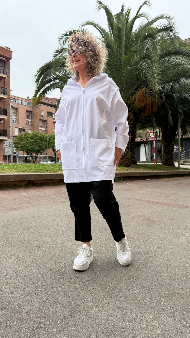 CHAQUETA OVER 312680115-BLANCO