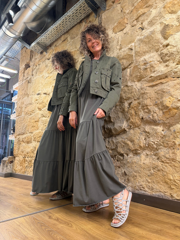 VESTIDO P26BU704-MILITAR