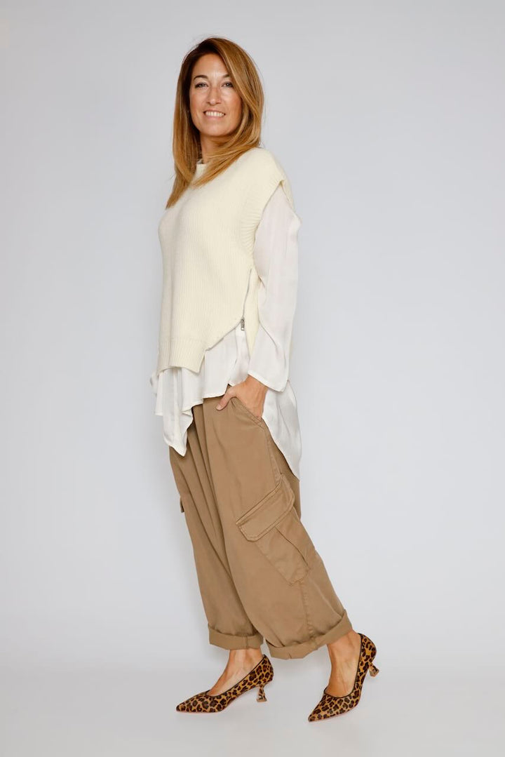 CHALECO PHANCY-BEIGE