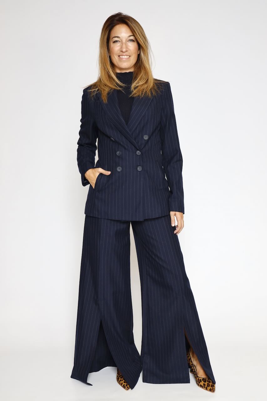 CHAQUETA RAYAS WJ3007W813D4-MARINO