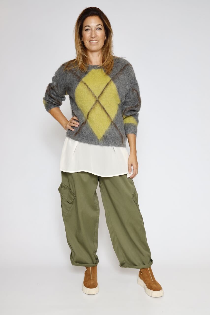 BLUSA / LARGONA P25AN127-LATTE