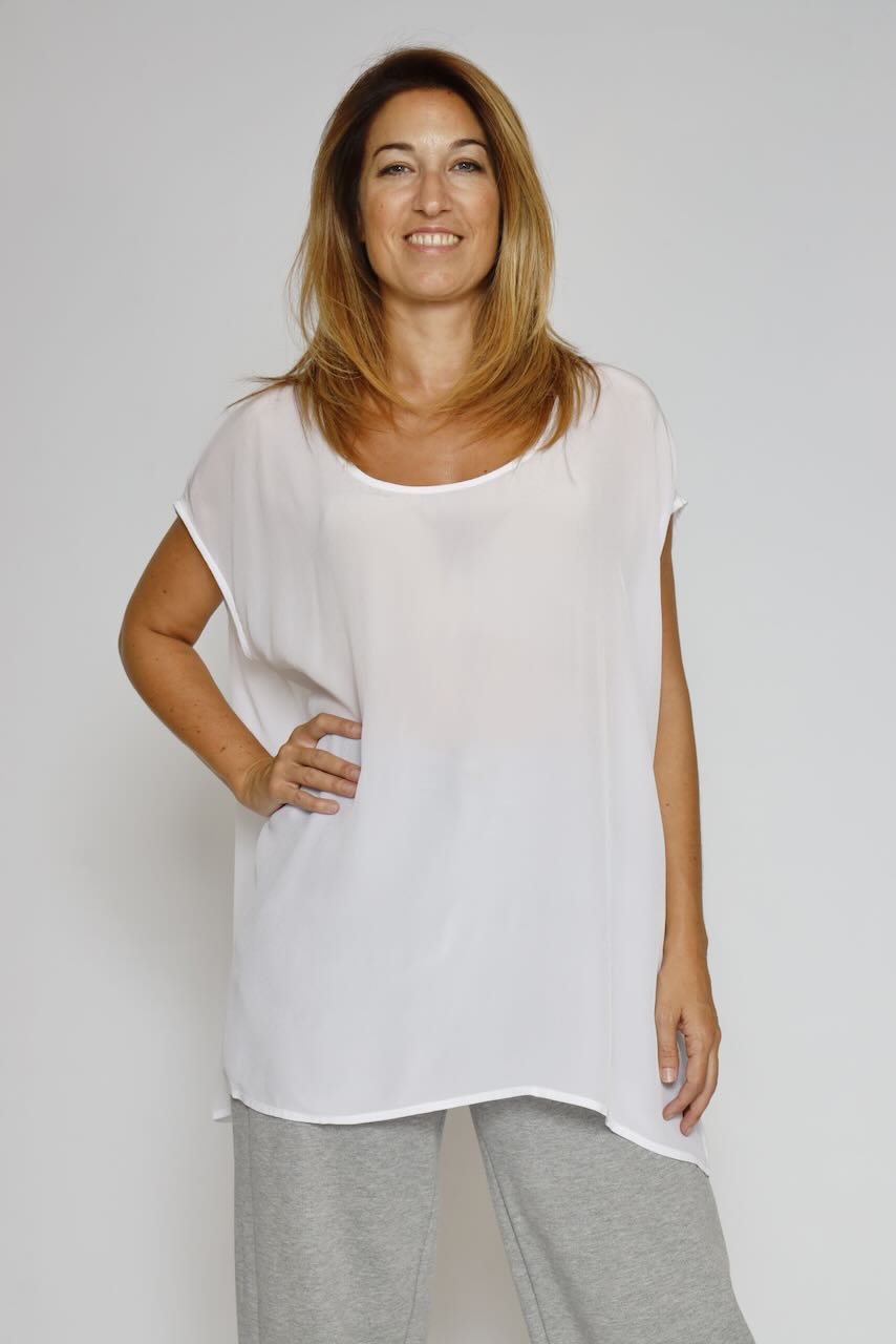 BLUSA/ LARGONA P25AN127-BLANCO