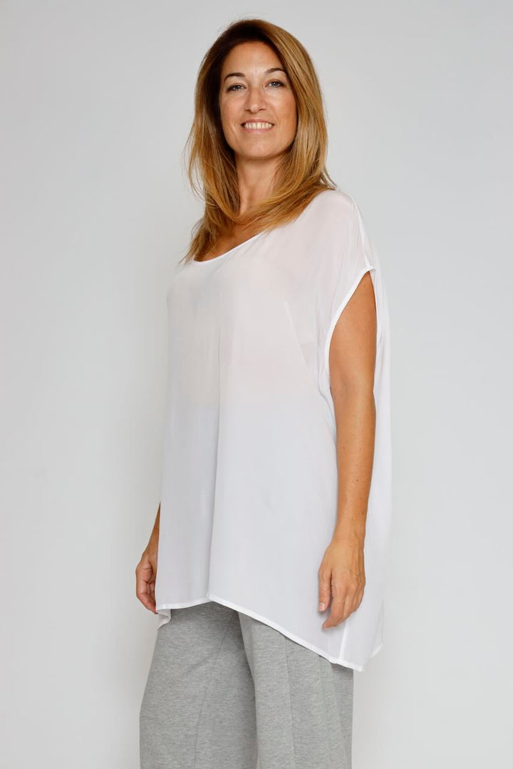 BLUSA/ LARGONA P25AN127-BLANCO