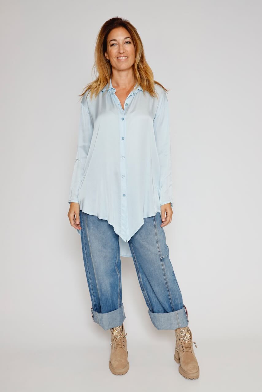 CAMISA P25AN126-CELESTE