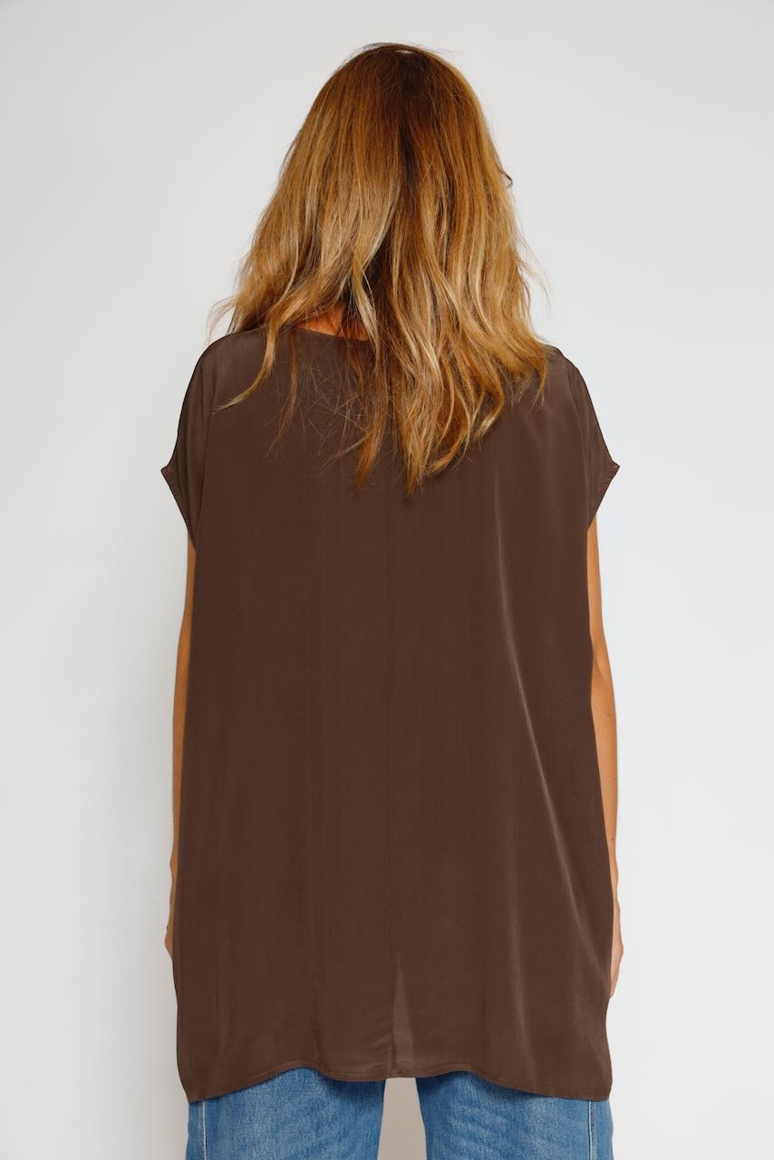BLUSA/LARGONA P25AN127-MARRON