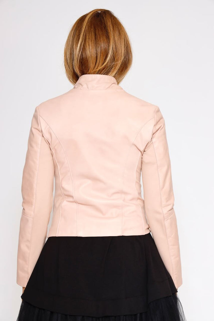 CAZADORA PIEL RP8SL3-ROSA