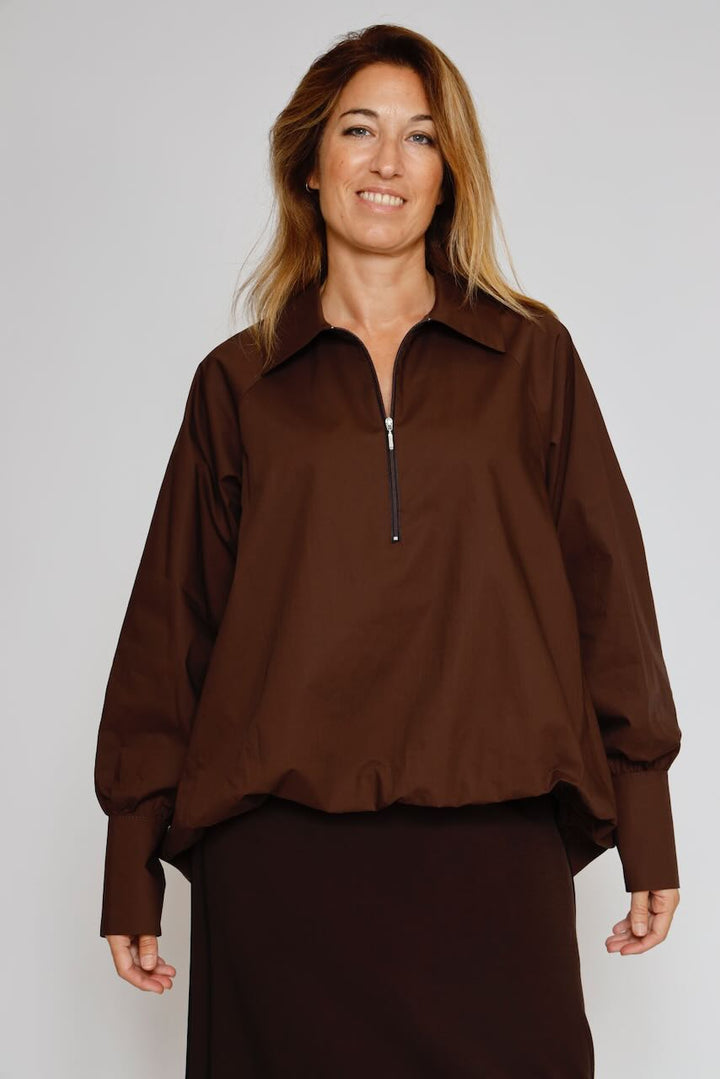 BLUSA 54-2193-MARRON