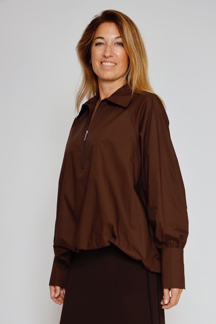 BLUSA 54-2193-MARRON
