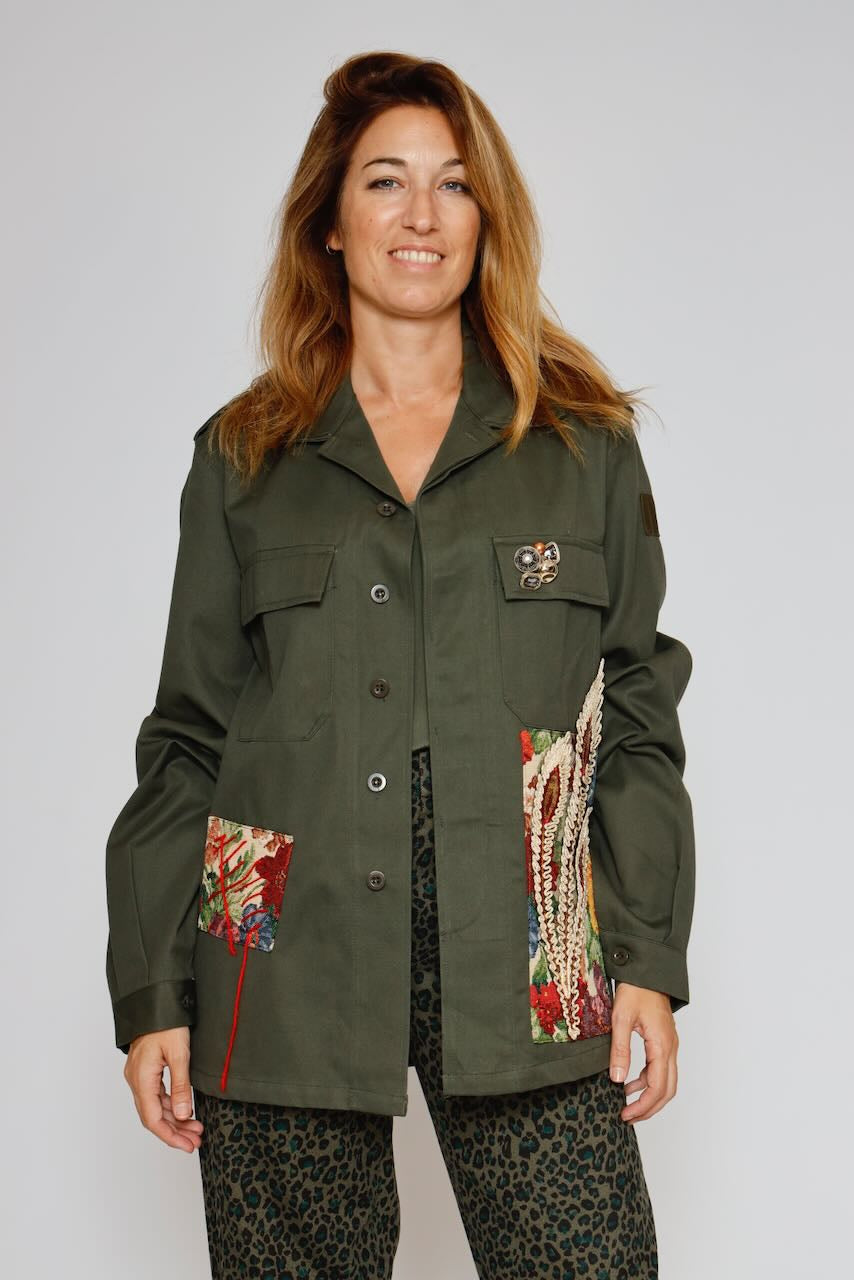 CHAQUETA A25DL610-MILITAR