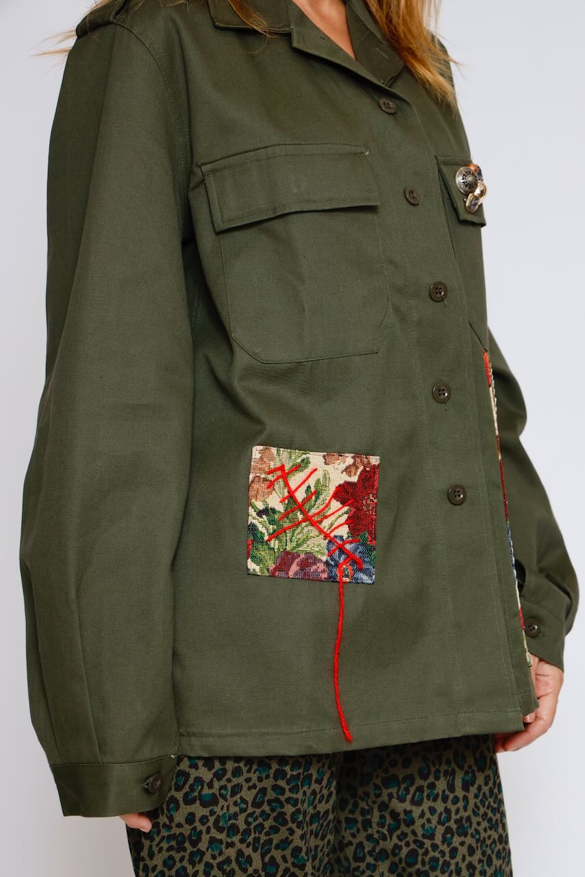 CHAQUETA A25DL610-MILITAR