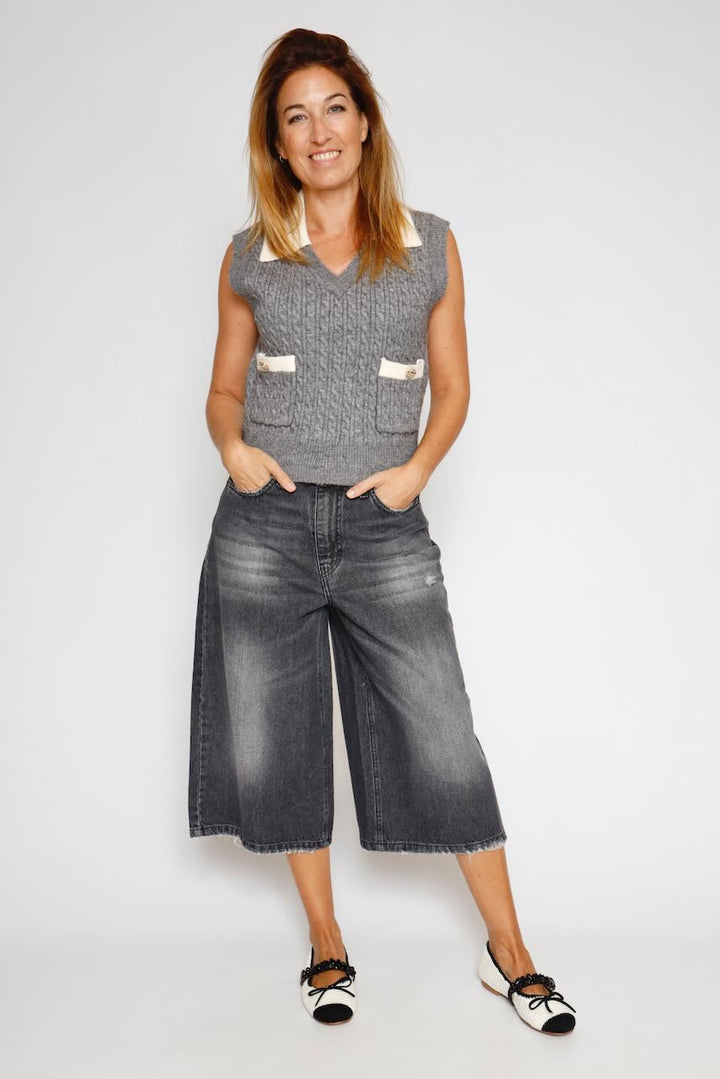 CHALECO PUNTO WJ5011K55401-GRIS