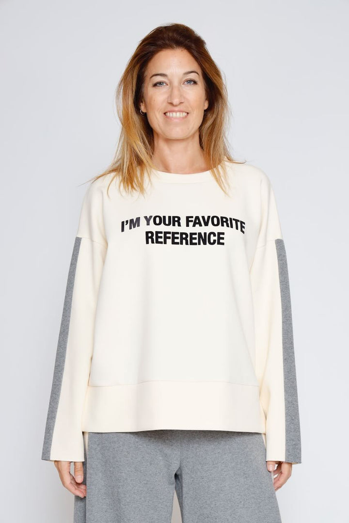 SUDADERA A25MF407-LATTE