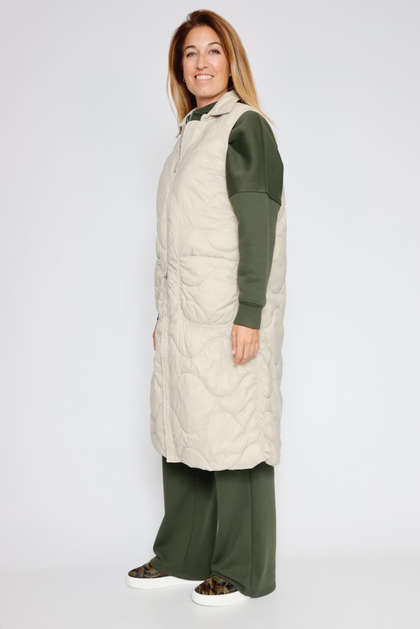 PLUMIFERO CHALECO I8911G6824-BEIGE