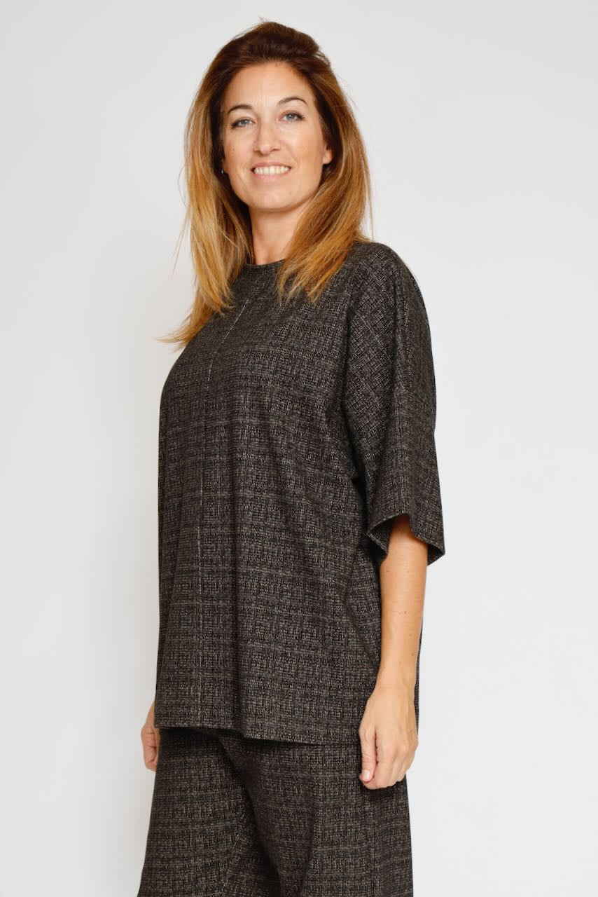 SUDADERA F140KPH-NEGRO/BEIGE