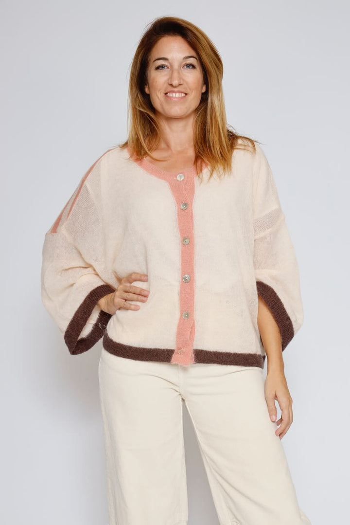 CARDIGAN A25IT521-ROSA