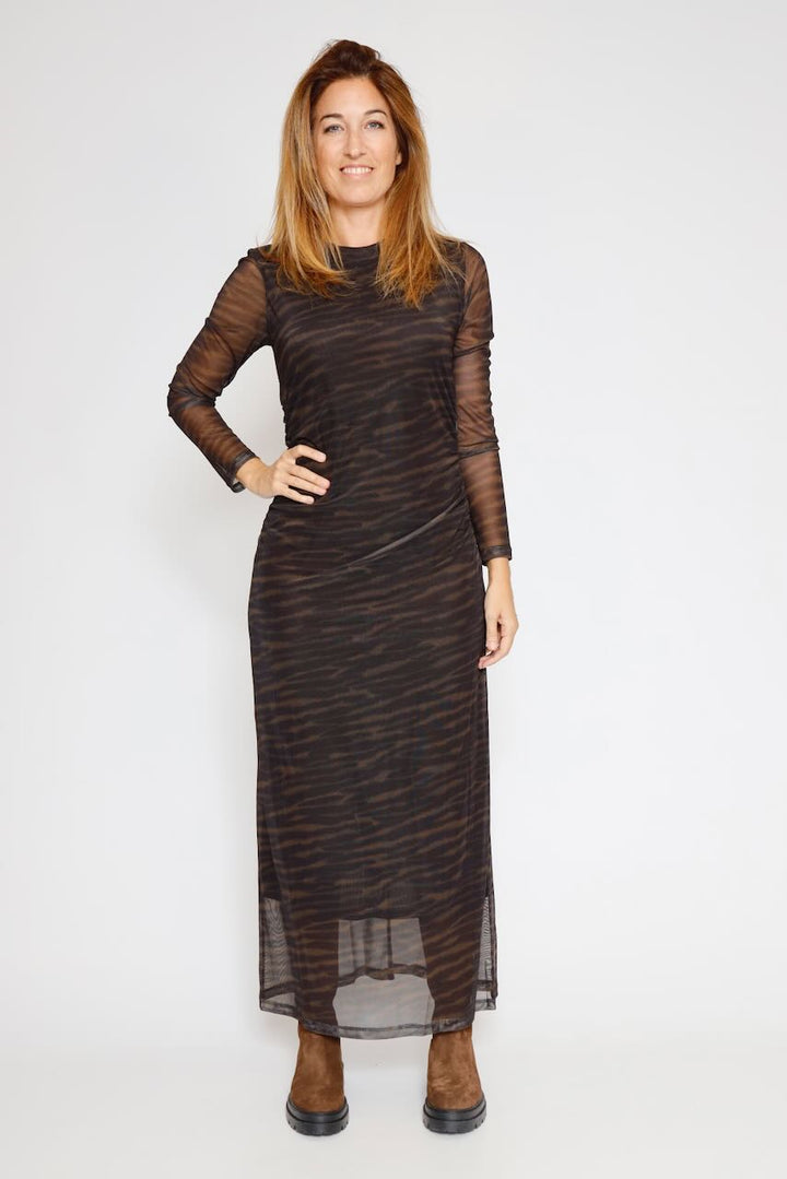 VESTIDO RASMINABLURRY-MARRON