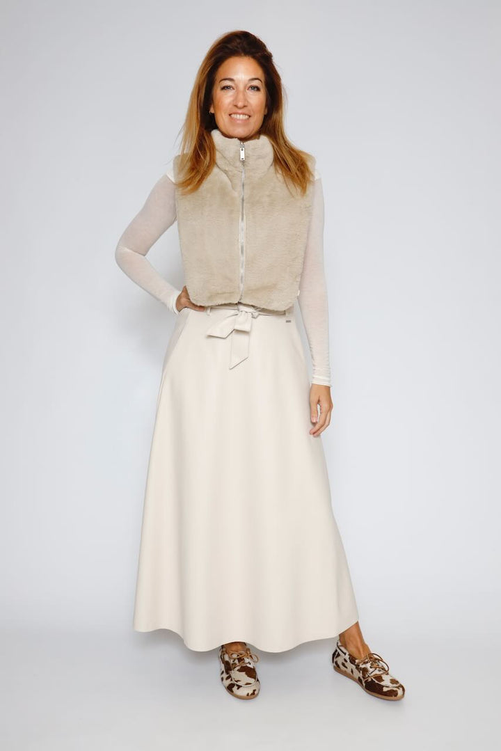 FALDA CHELSEA.7502511-LATTE