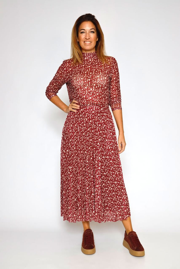 FALDA FEBE.7002511-BURDEOS