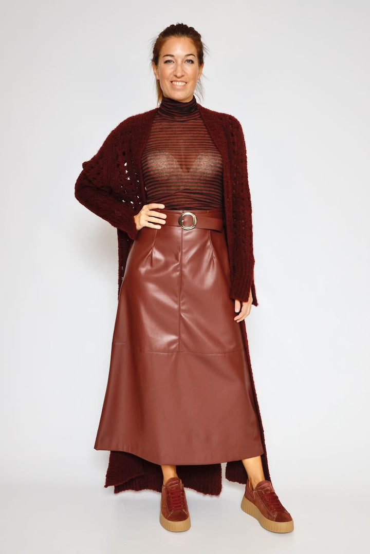 CARDIGAN A25DI518-BURDEOS