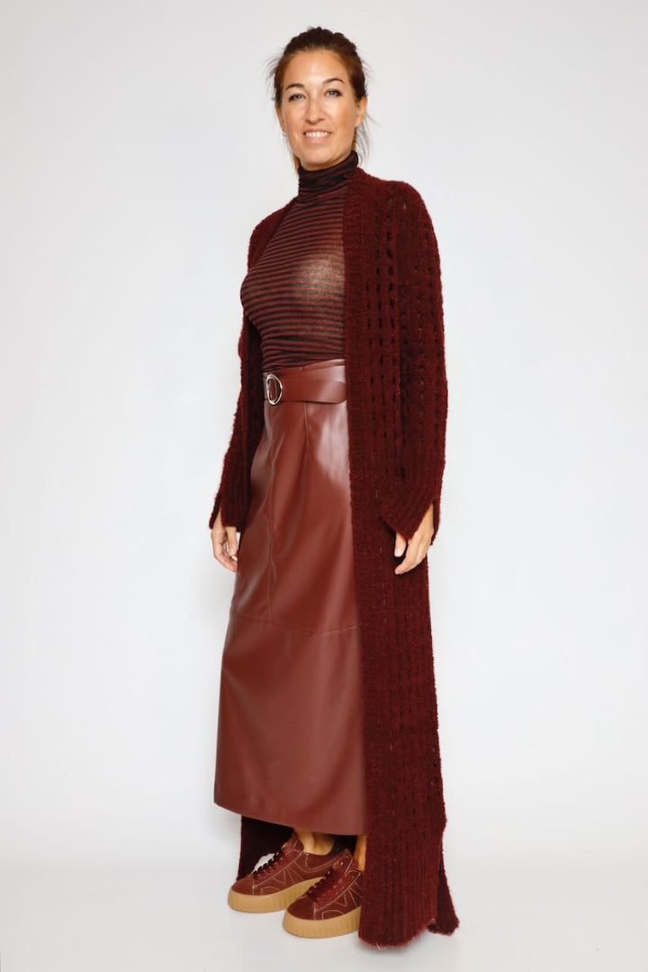 CARDIGAN A25DI518-BURDEOS