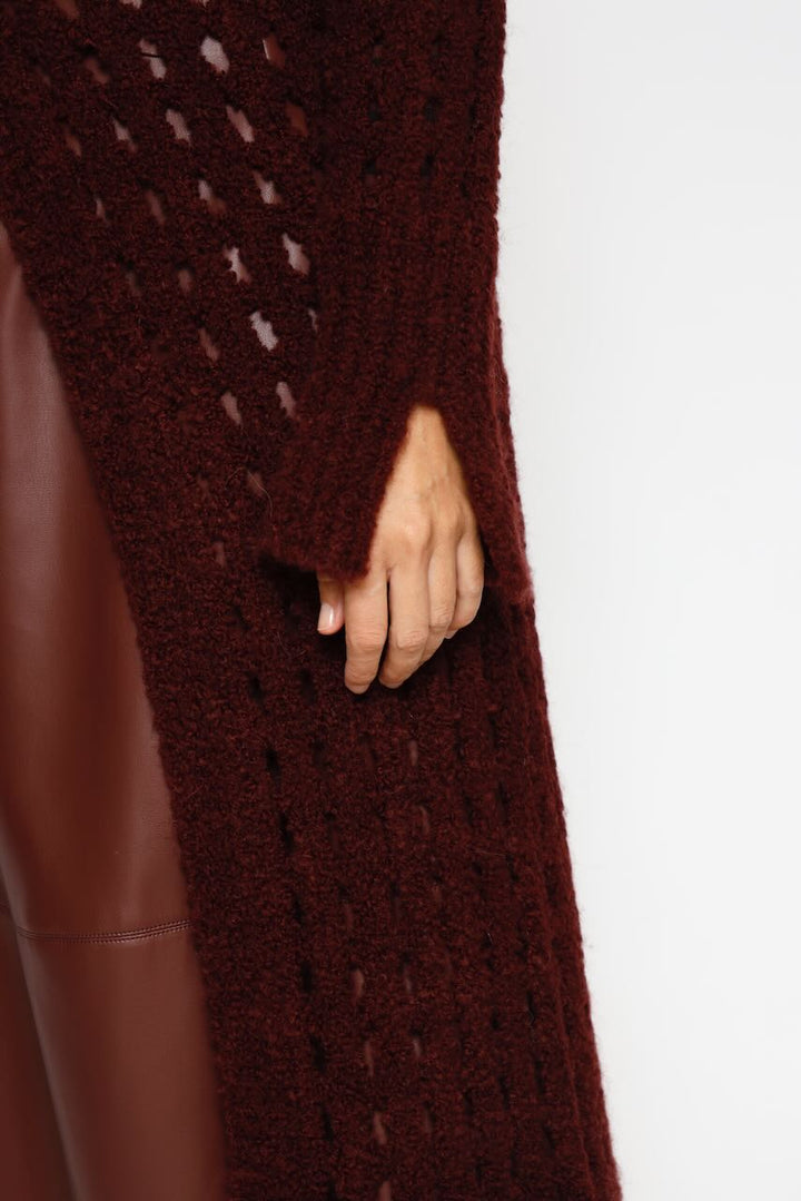 CARDIGAN A25DI518-BURDEOS